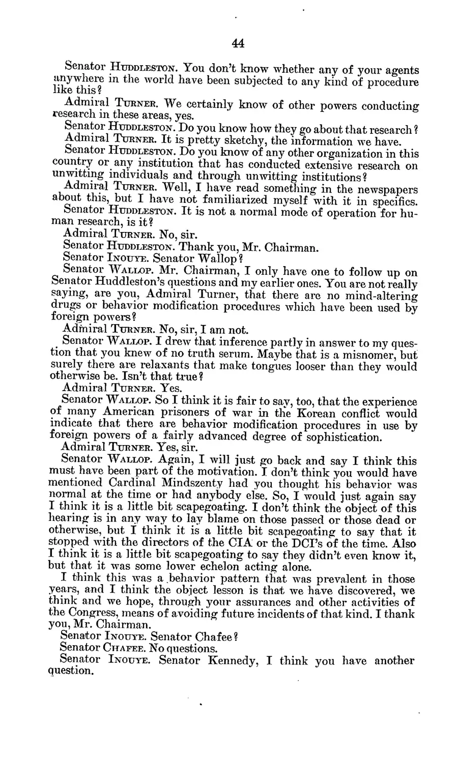 Project MKULTRA, the CIA's Program of Research in Behavioral Modification — source page 48, facsimile of the released scan