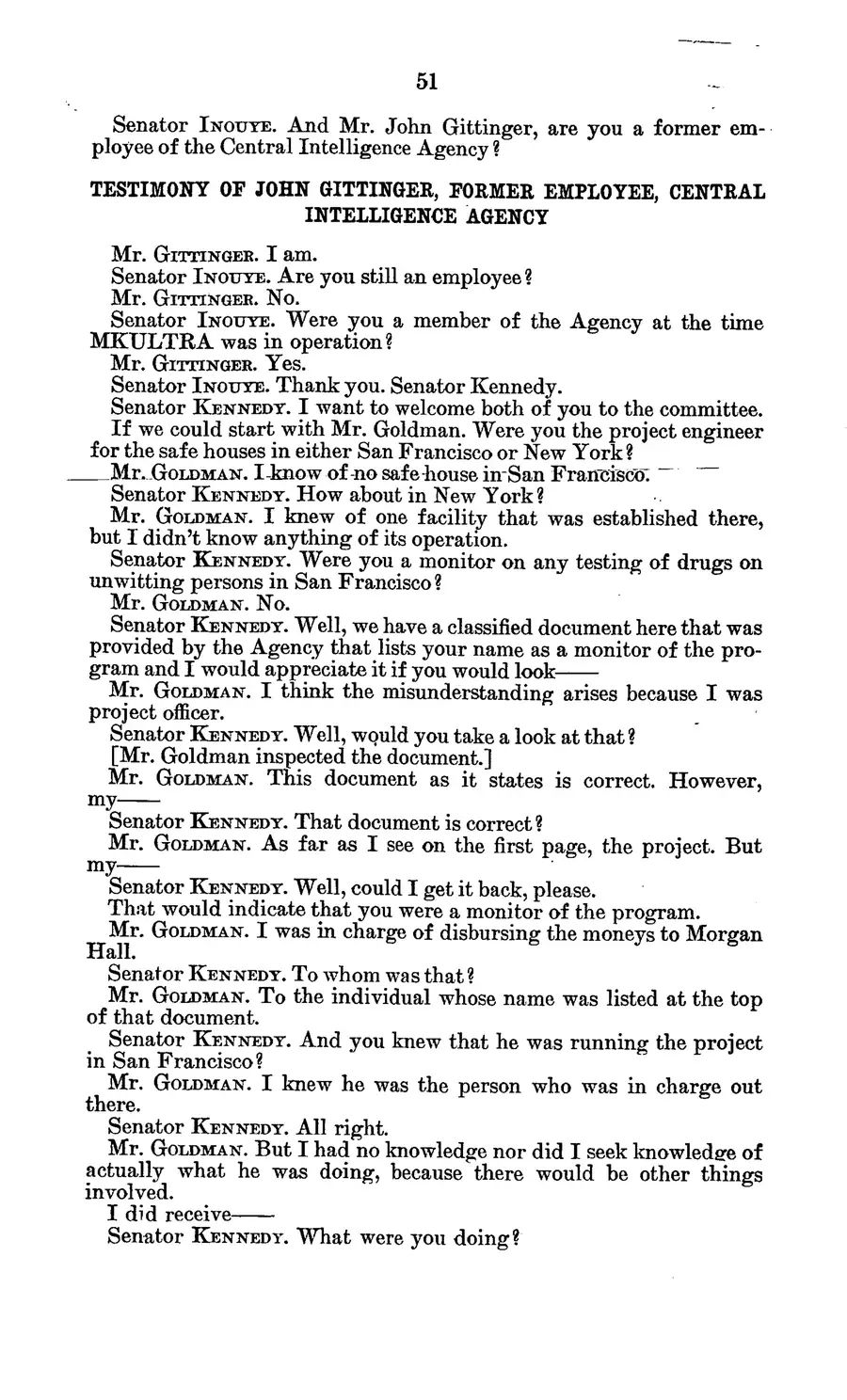 Project MKULTRA, the CIA's Program of Research in Behavioral Modification — source page 55, facsimile of the released scan