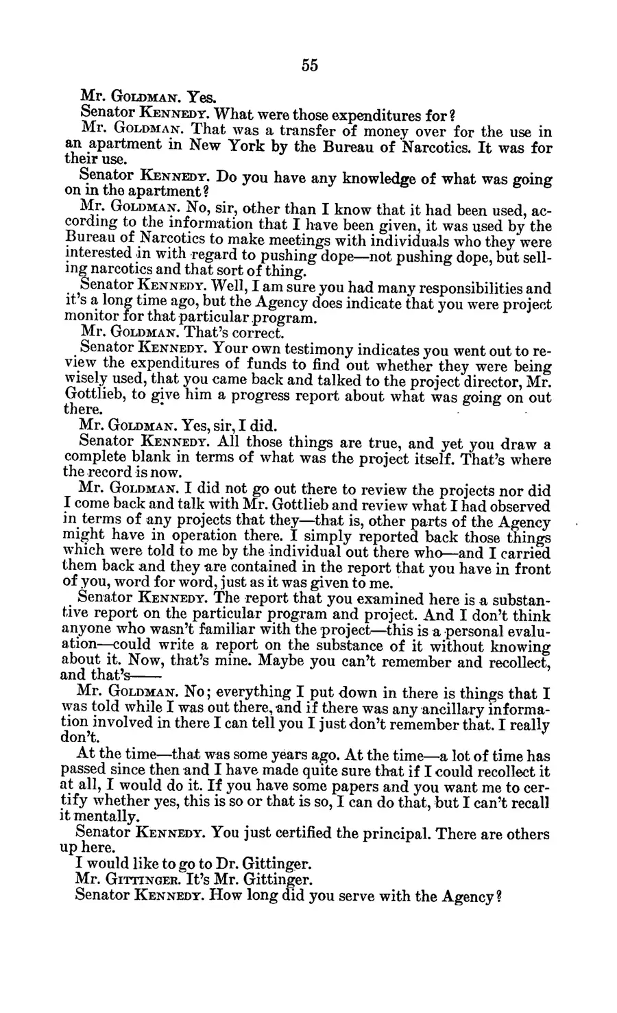 Project MKULTRA, the CIA's Program of Research in Behavioral Modification — source page 59, facsimile of the released scan