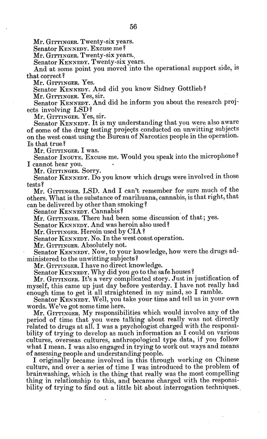 Project MKULTRA, the CIA's Program of Research in Behavioral Modification — source page 60, facsimile of the released scan