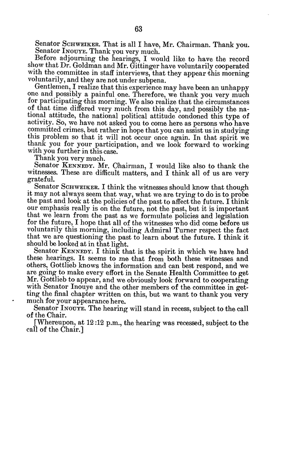 Project MKULTRA, the CIA's Program of Research in Behavioral Modification — source page 67, facsimile of the released scan