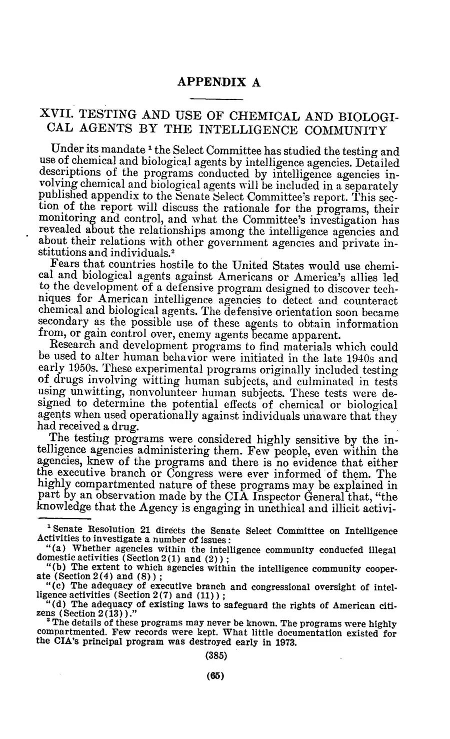 Project MKULTRA, the CIA's Program of Research in Behavioral Modification — source page 68, facsimile of the released scan