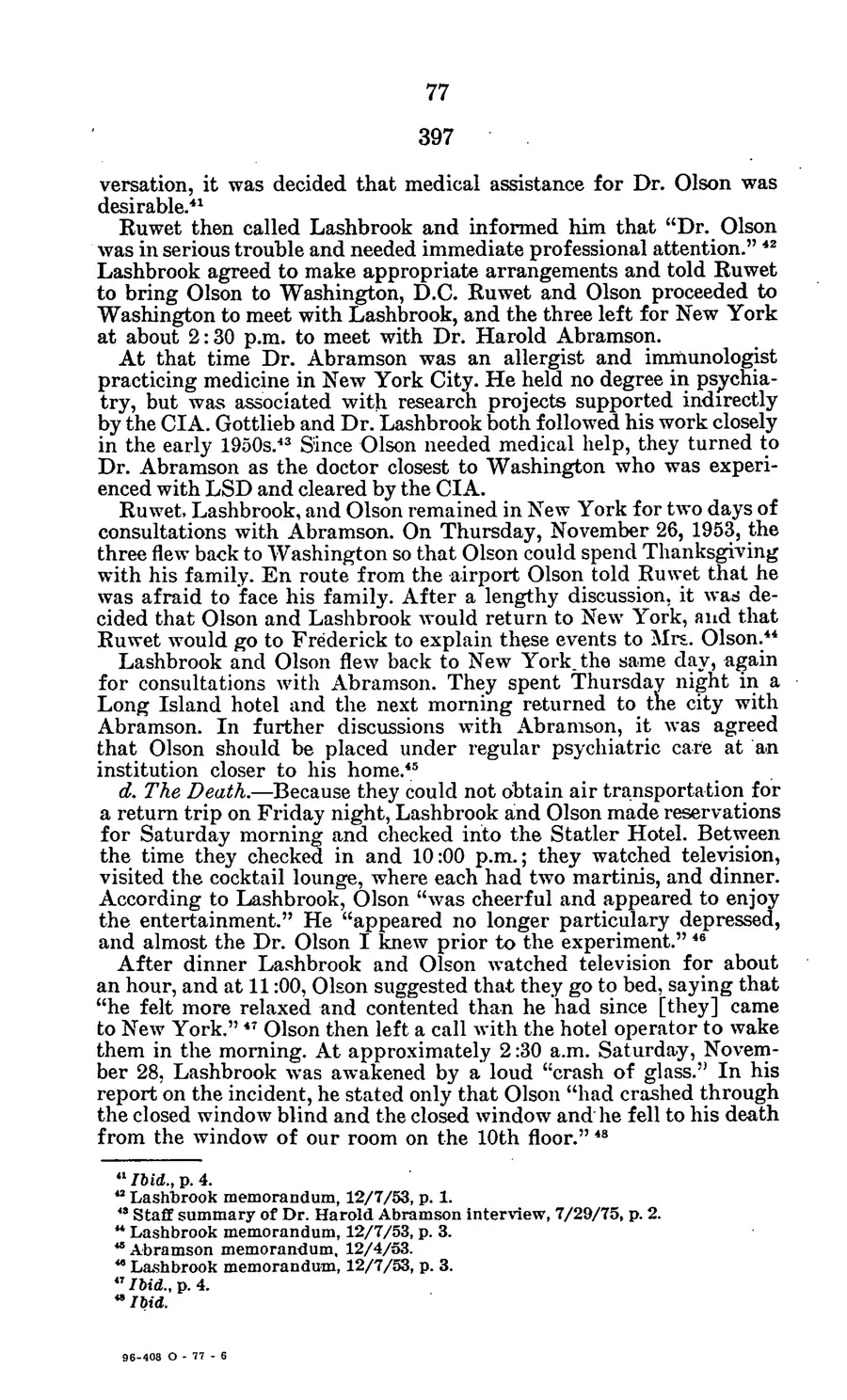 Project MKULTRA, the CIA's Program of Research in Behavioral Modification — source page 80, facsimile of the released scan