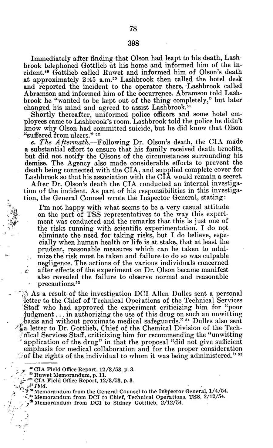 Project MKULTRA, the CIA's Program of Research in Behavioral Modification — source page 81, facsimile of the released scan