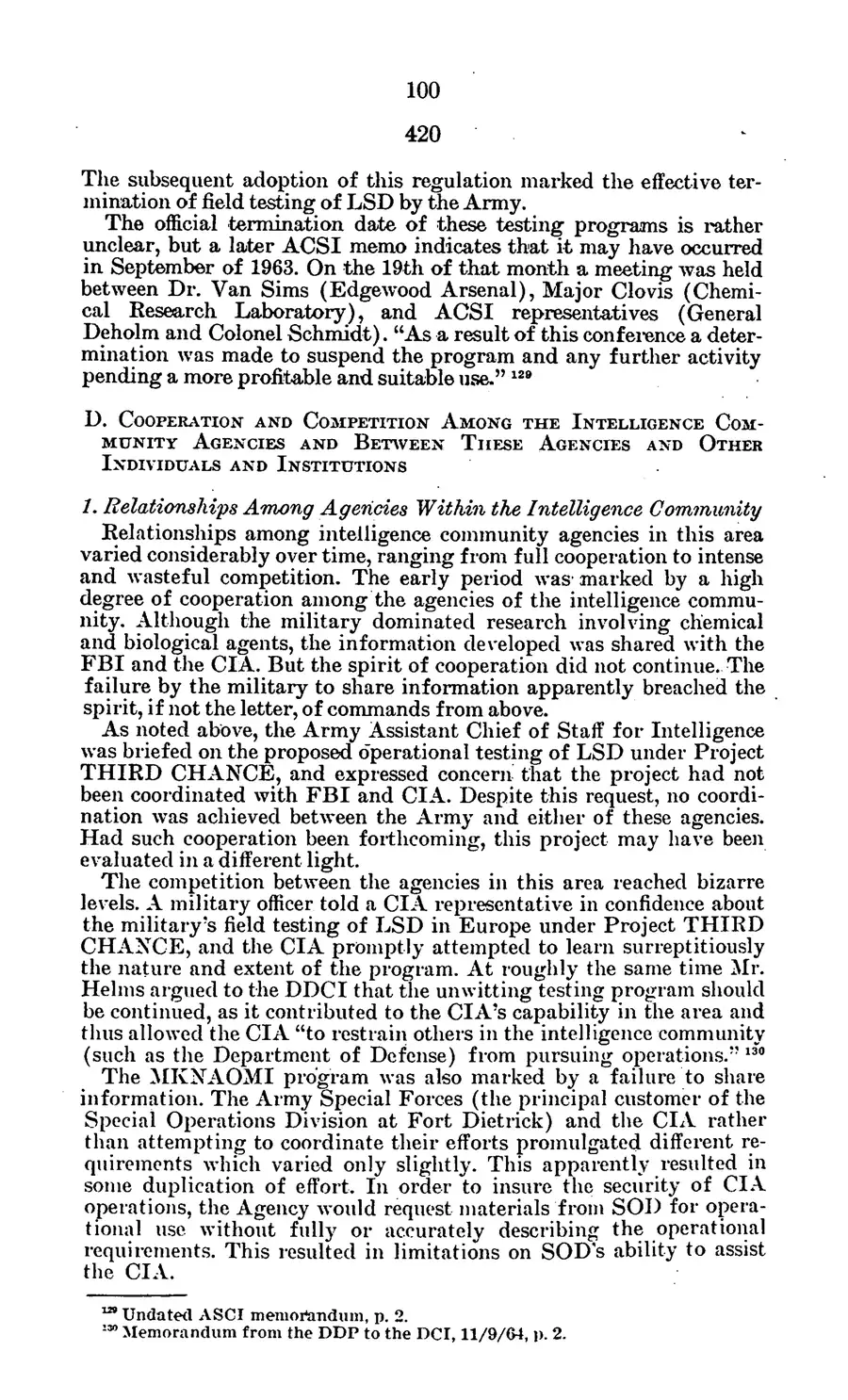 Project MKULTRA, the CIA's Program of Research in Behavioral Modification — source page 103, facsimile of the released scan