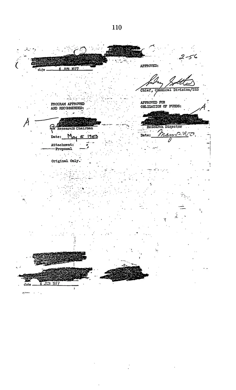 Project MKULTRA, the CIA's Program of Research in Behavioral Modification — source page 112, facsimile of the released scan