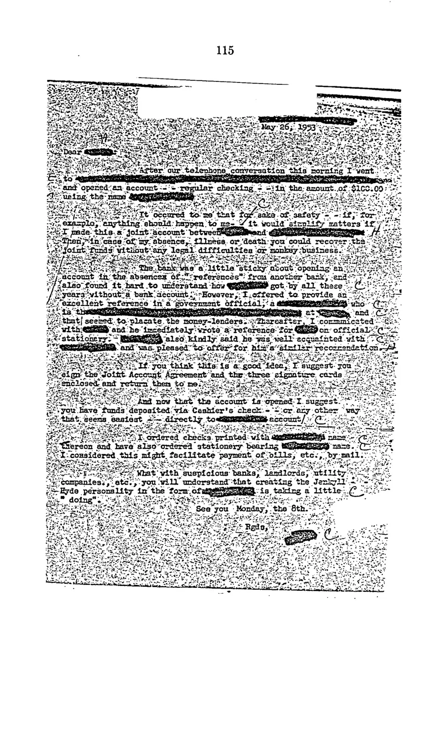 Project MKULTRA, the CIA's Program of Research in Behavioral Modification — source page 117, facsimile of the released scan