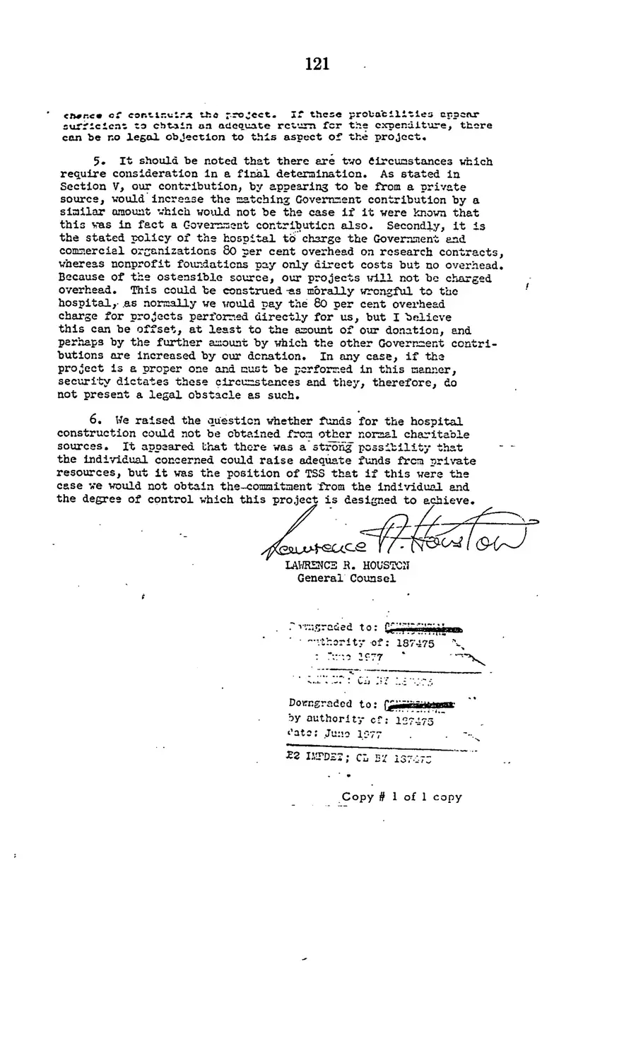 Project MKULTRA, the CIA's Program of Research in Behavioral Modification — source page 123, facsimile of the released scan