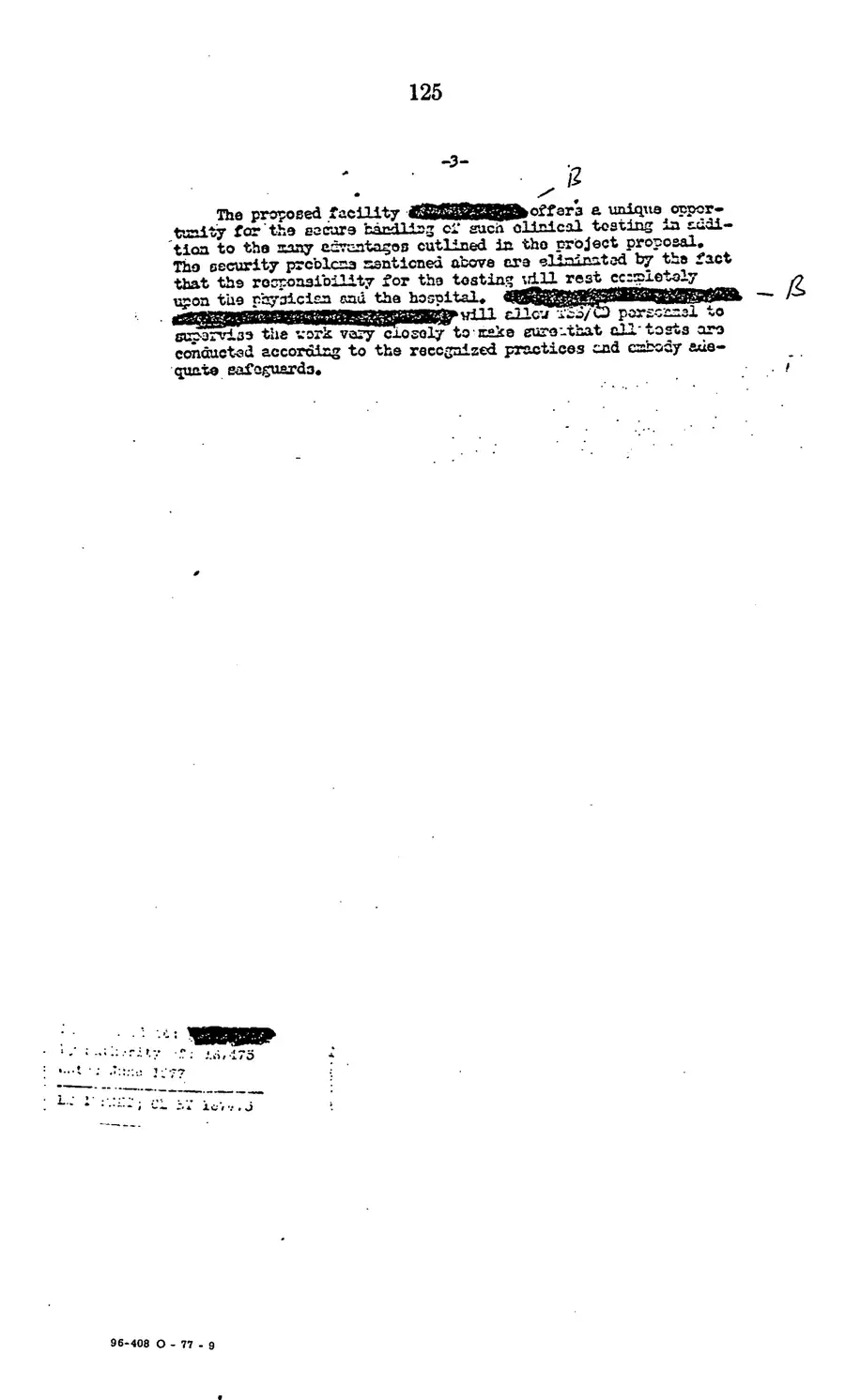 Project MKULTRA, the CIA's Program of Research in Behavioral Modification — source page 127, facsimile of the released scan