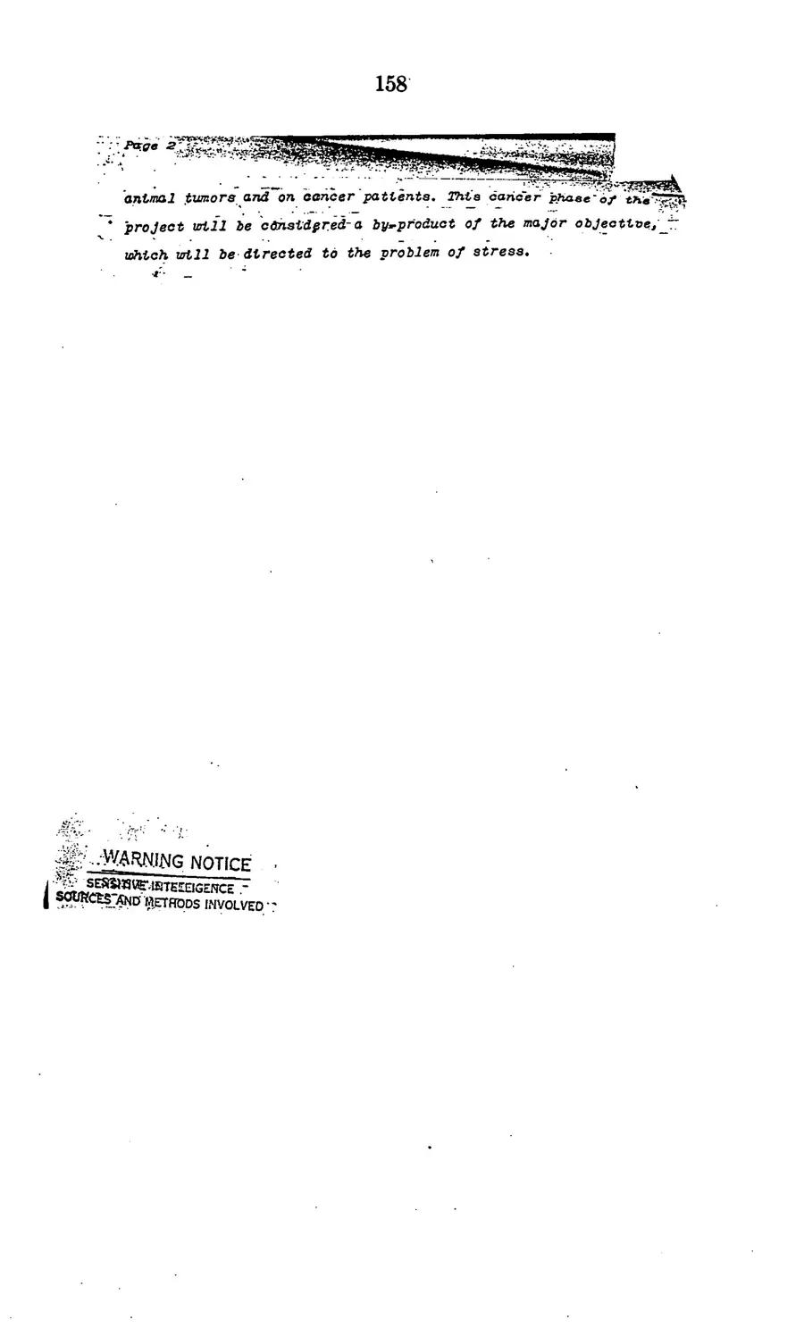 Project MKULTRA, the CIA's Program of Research in Behavioral Modification — source page 160, facsimile of the released scan