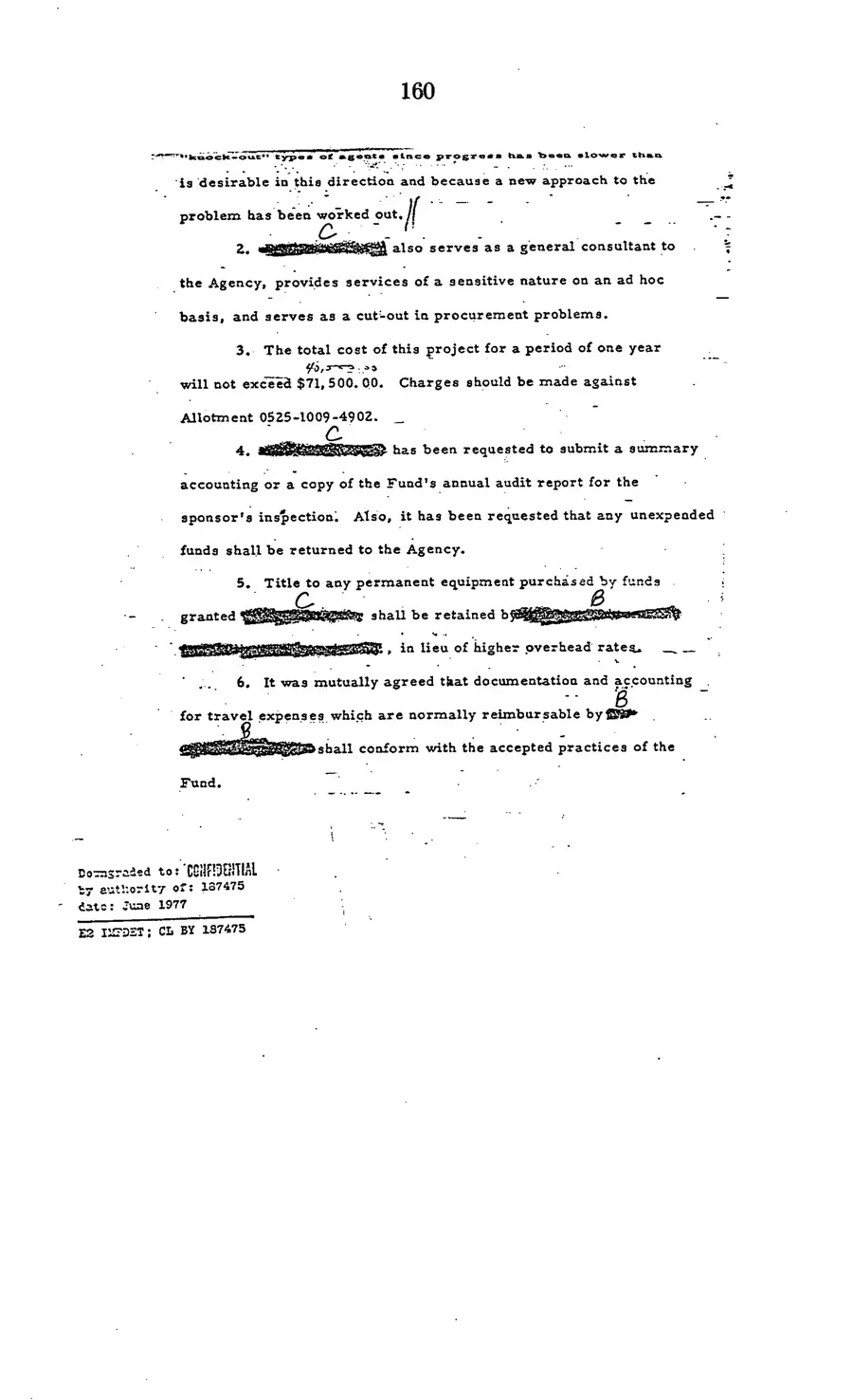 Project MKULTRA, the CIA's Program of Research in Behavioral Modification — source page 162, facsimile of the released scan