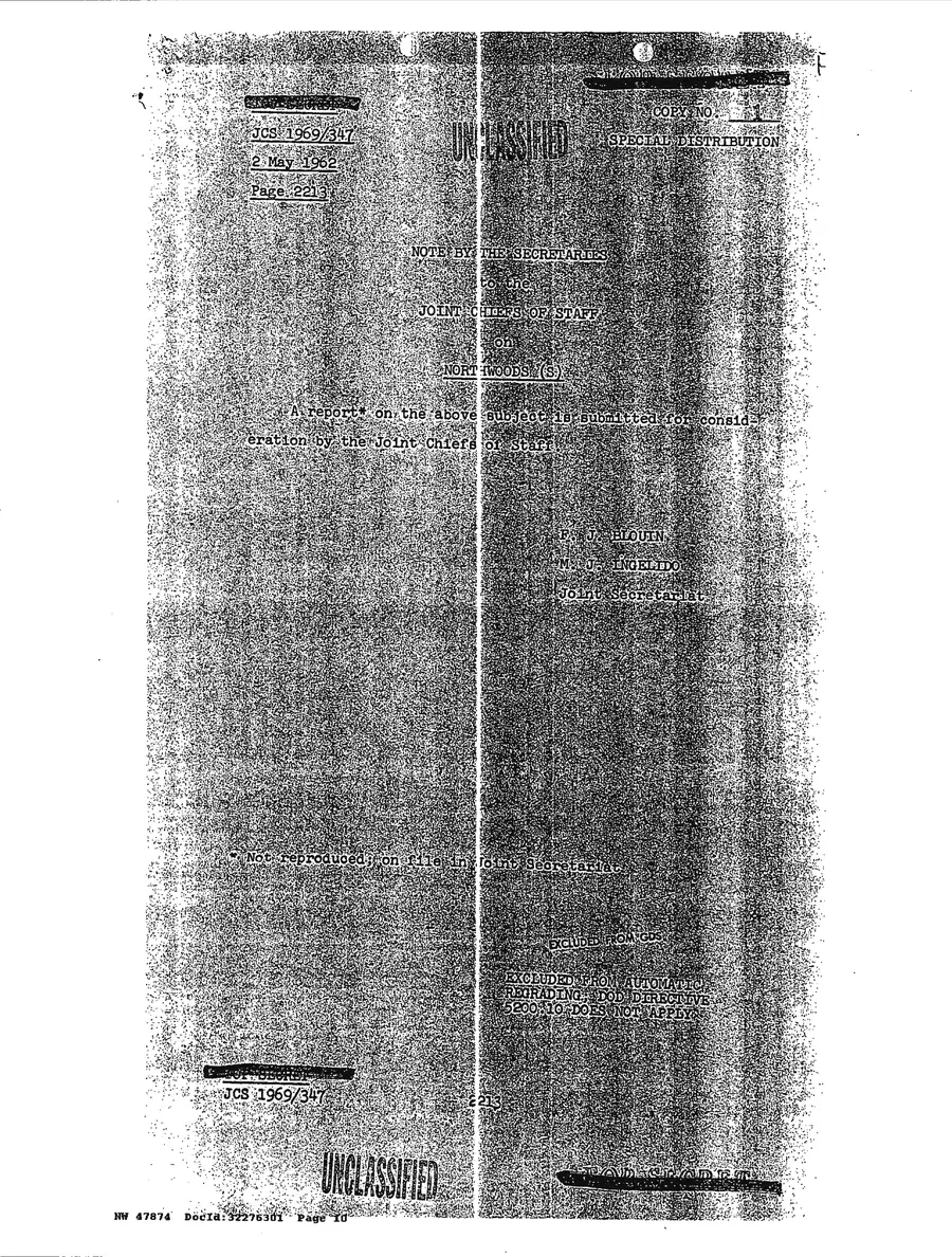 Justification for US Military Intervention in Cuba — source page 10, facsimile of the released scan