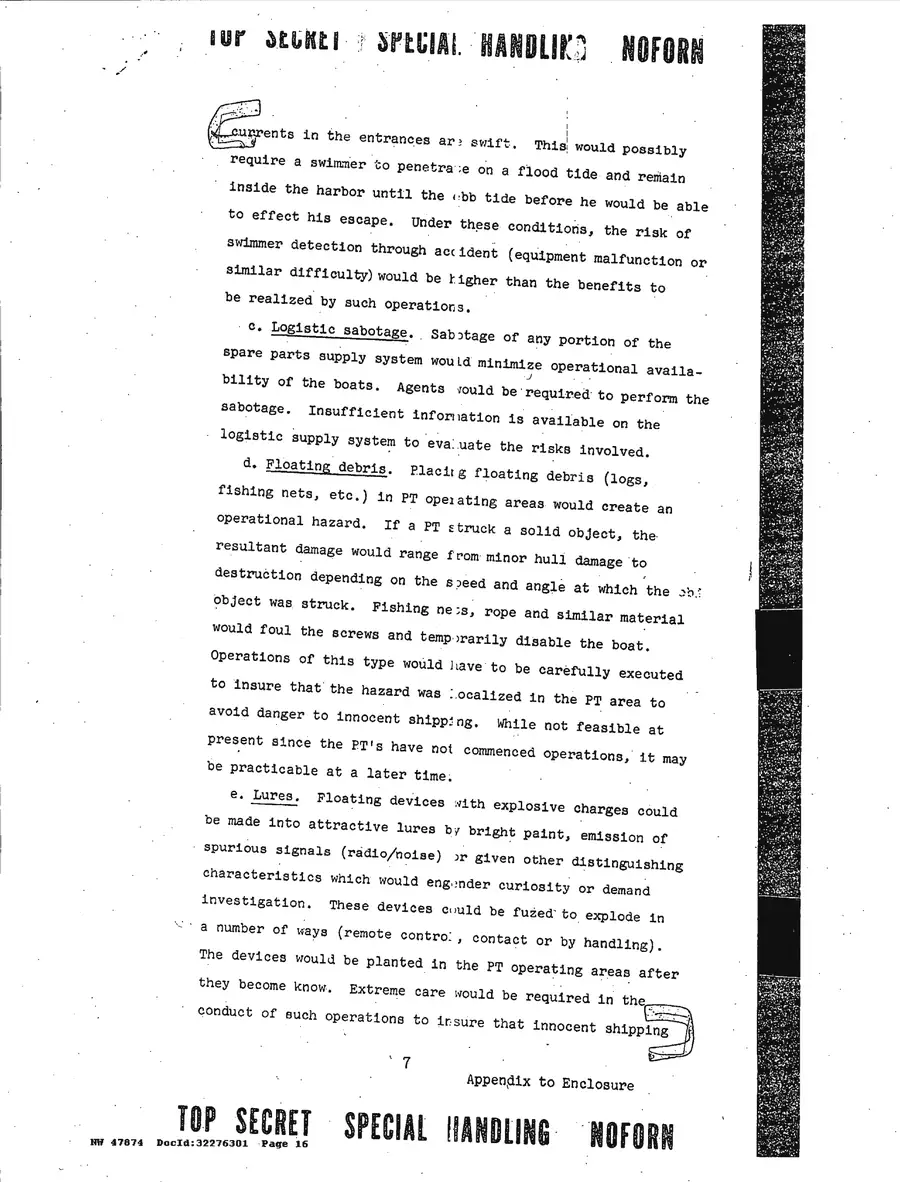 Justification for US Military Intervention in Cuba — source page 16, facsimile of the released scan