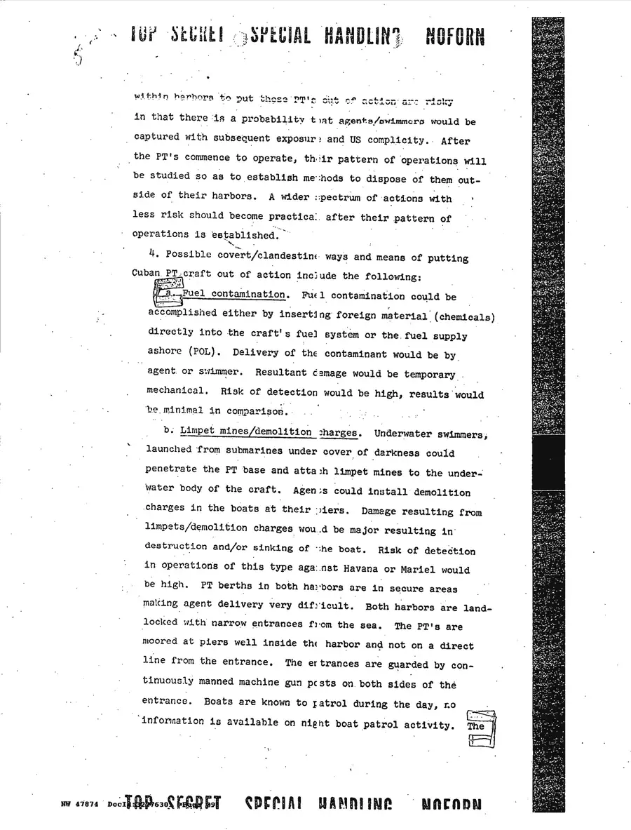 Justification for US Military Intervention in Cuba — source page 29, facsimile of the released scan