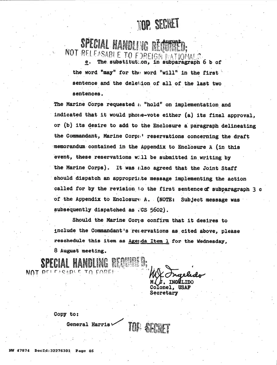 Justification for US Military Intervention in Cuba — source page 46, facsimile of the released scan