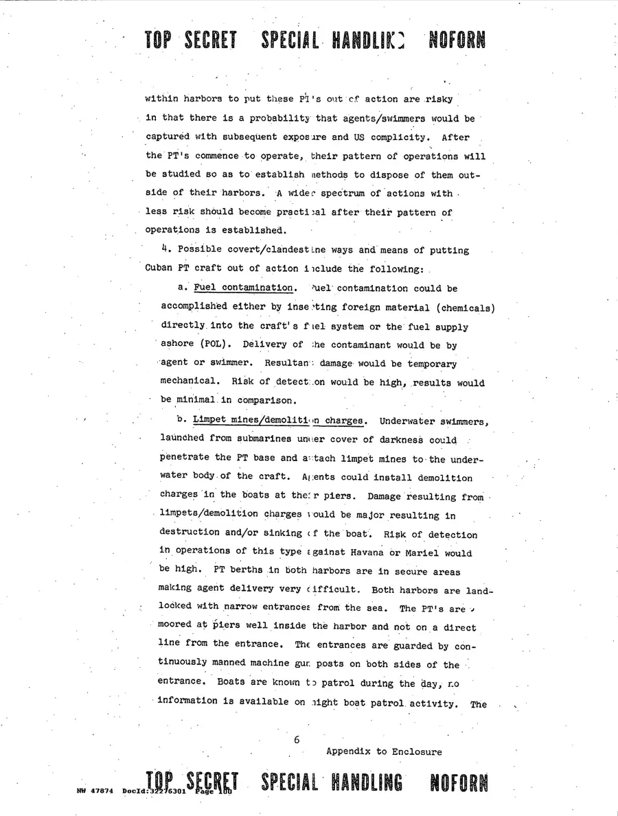 Justification for US Military Intervention in Cuba — source page 100, facsimile of the released scan