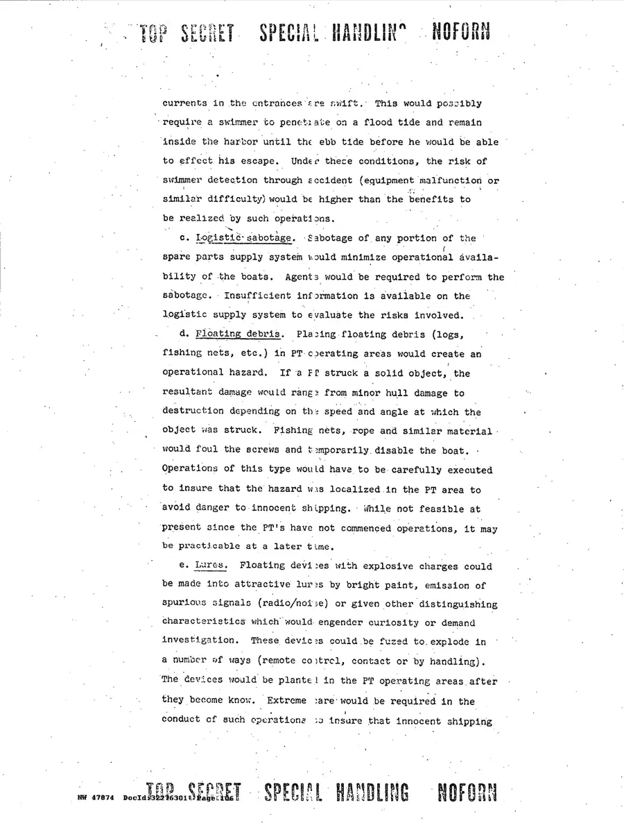 Justification for US Military Intervention in Cuba — source page 106, facsimile of the released scan