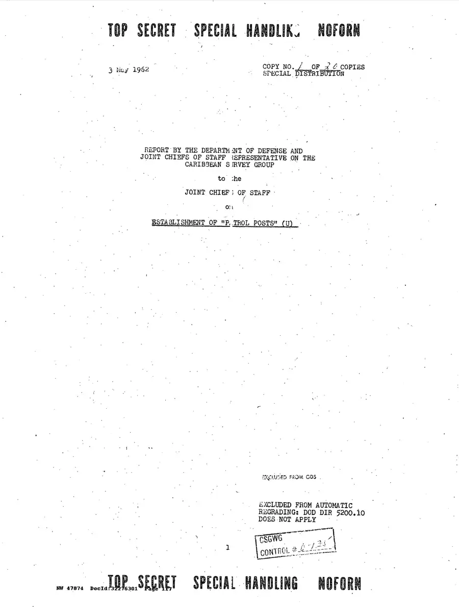 Justification for US Military Intervention in Cuba — source page 117, facsimile of the released scan