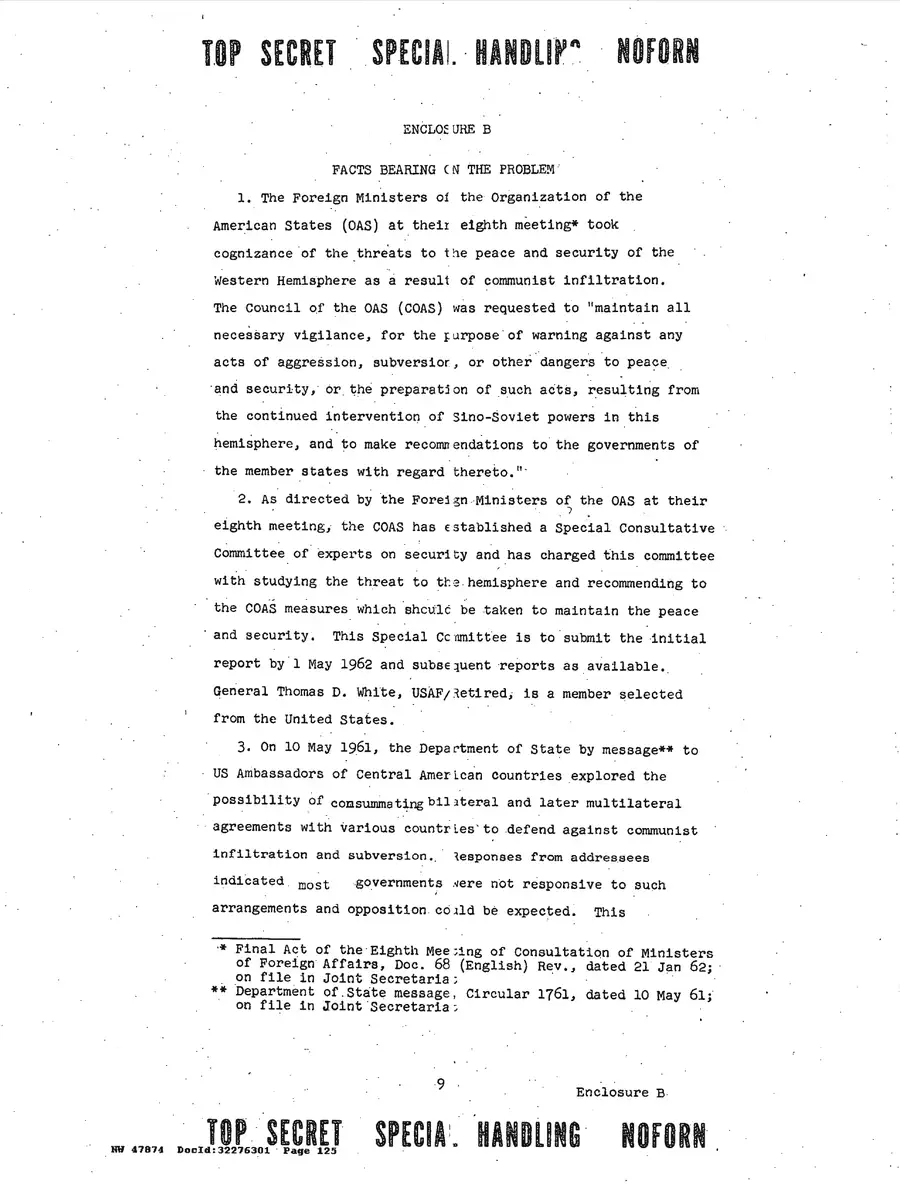 Justification for US Military Intervention in Cuba — source page 125, facsimile of the released scan
