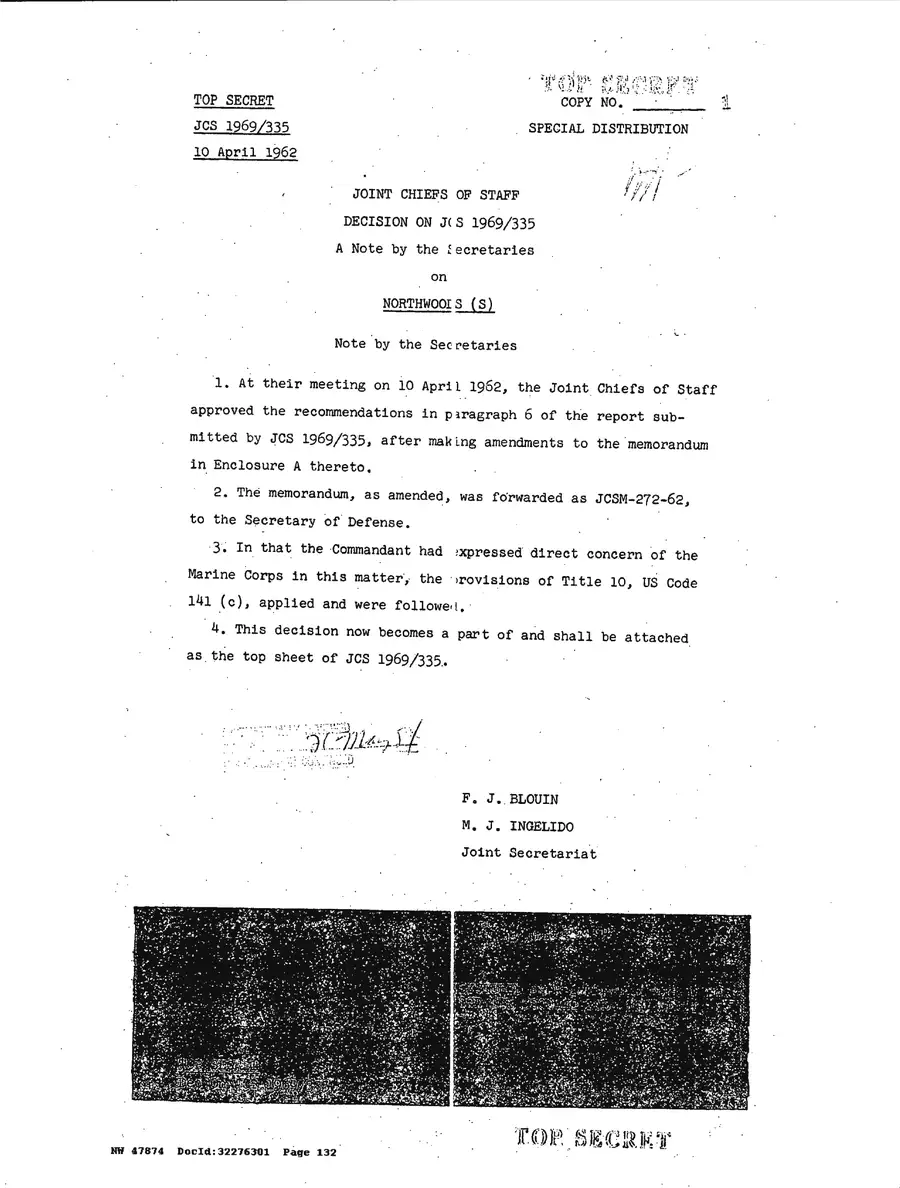 Justification for US Military Intervention in Cuba — source page 132, facsimile of the released scan