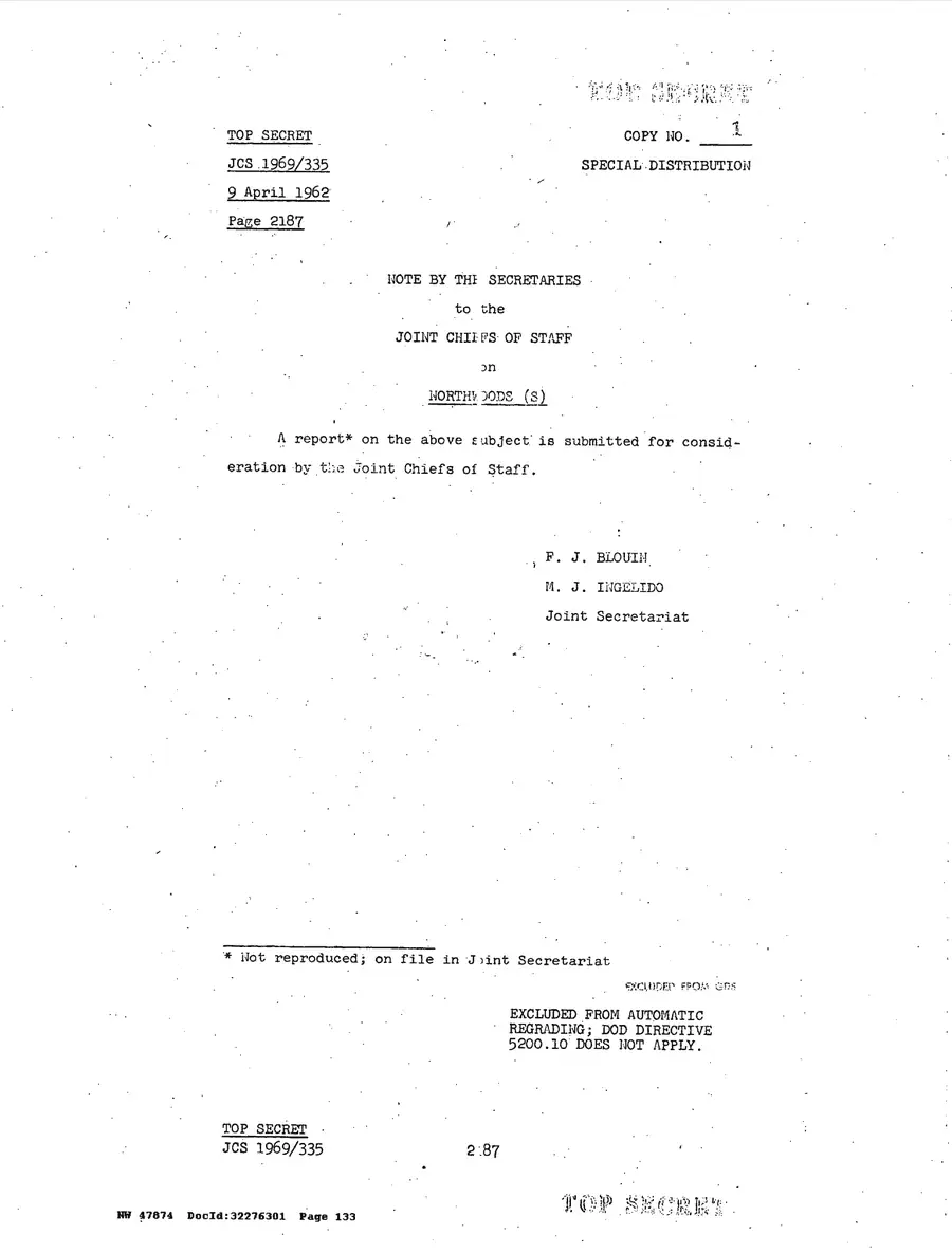 Justification for US Military Intervention in Cuba — source page 133, facsimile of the released scan
