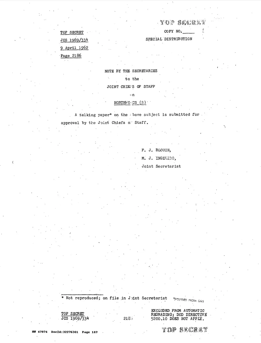 Justification for US Military Intervention in Cuba — source page 147, facsimile of the released scan