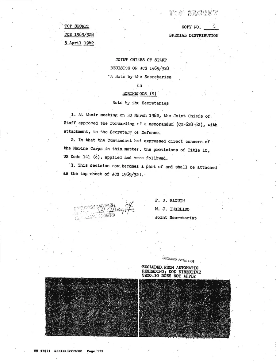 Justification for US Military Intervention in Cuba — source page 152, facsimile of the released scan