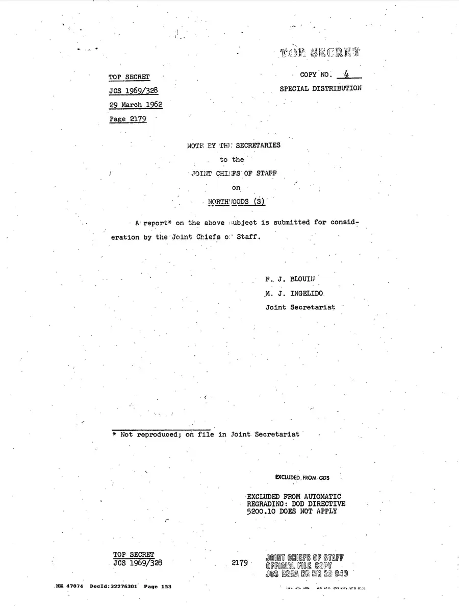 Justification for US Military Intervention in Cuba — source page 153, facsimile of the released scan