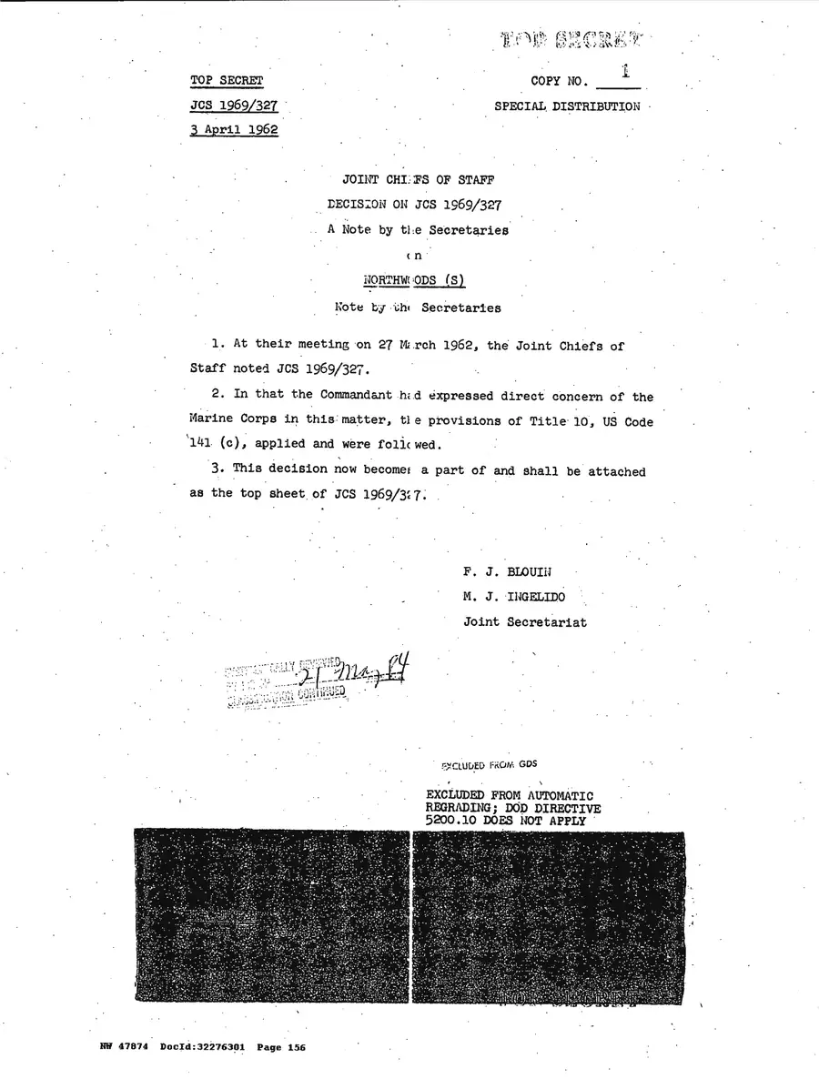 Justification for US Military Intervention in Cuba — source page 156, facsimile of the released scan