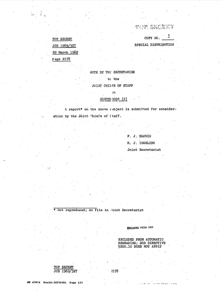 Justification for US Military Intervention in Cuba — source page 157, facsimile of the released scan