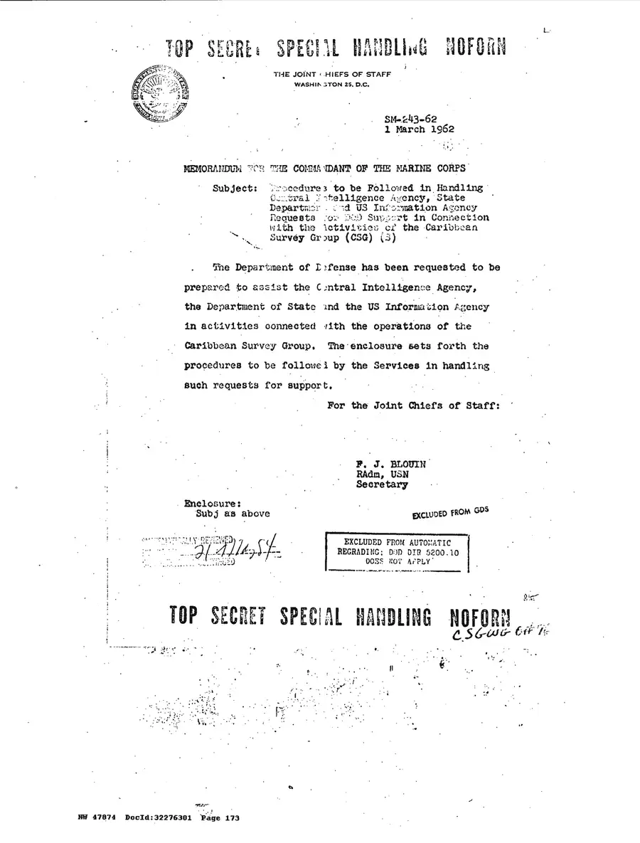 Justification for US Military Intervention in Cuba — source page 173, facsimile of the released scan