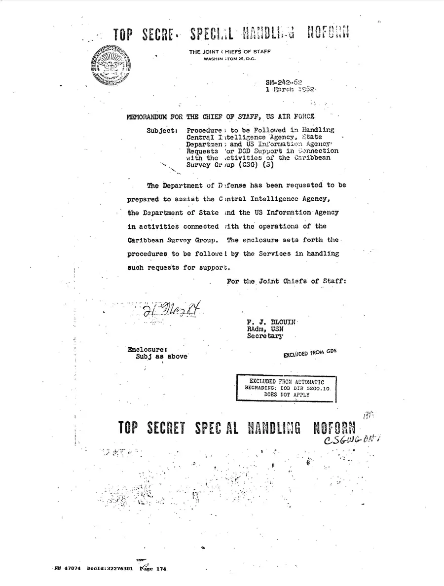 Justification for US Military Intervention in Cuba — source page 174, facsimile of the released scan