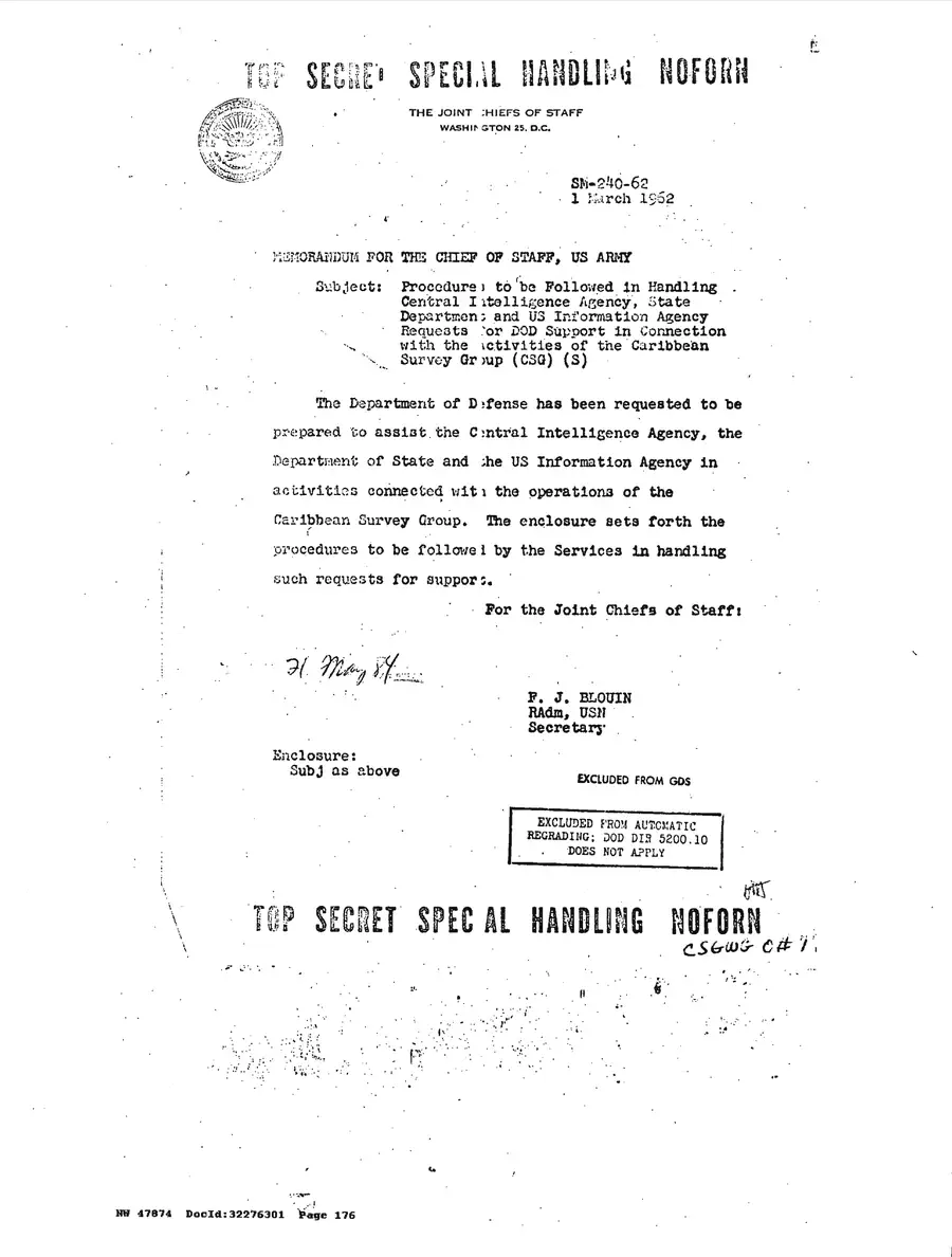 Justification for US Military Intervention in Cuba — source page 176, facsimile of the released scan